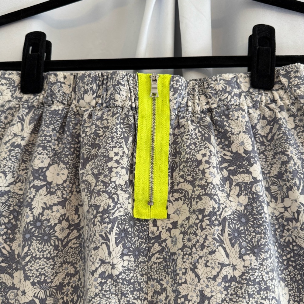 J.Crew Blue Floral Cotton Mini Skirt 00 Preppy Coastal - Picture 5 of 6